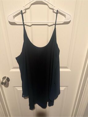 Lovers + Friends Navy Blue Spaghetti-Strap Mini Dress